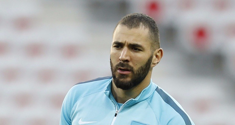 L'attaquant des Bleus, Karim Benzema.