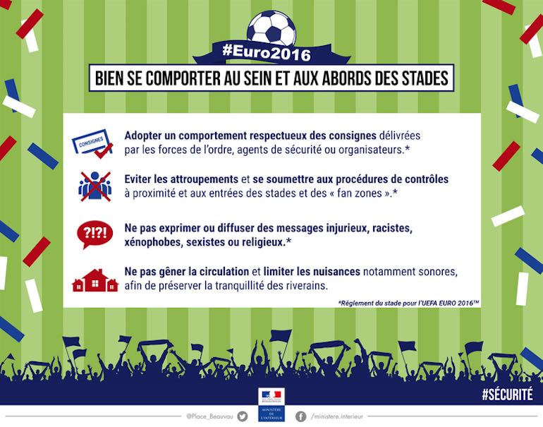 consignes euro 2016