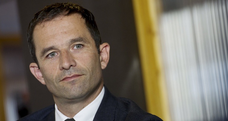 Candidat à la primaire de gauche, Benoît Hamon.