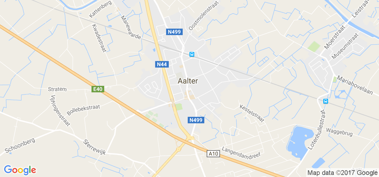 map de la ville de Aalter