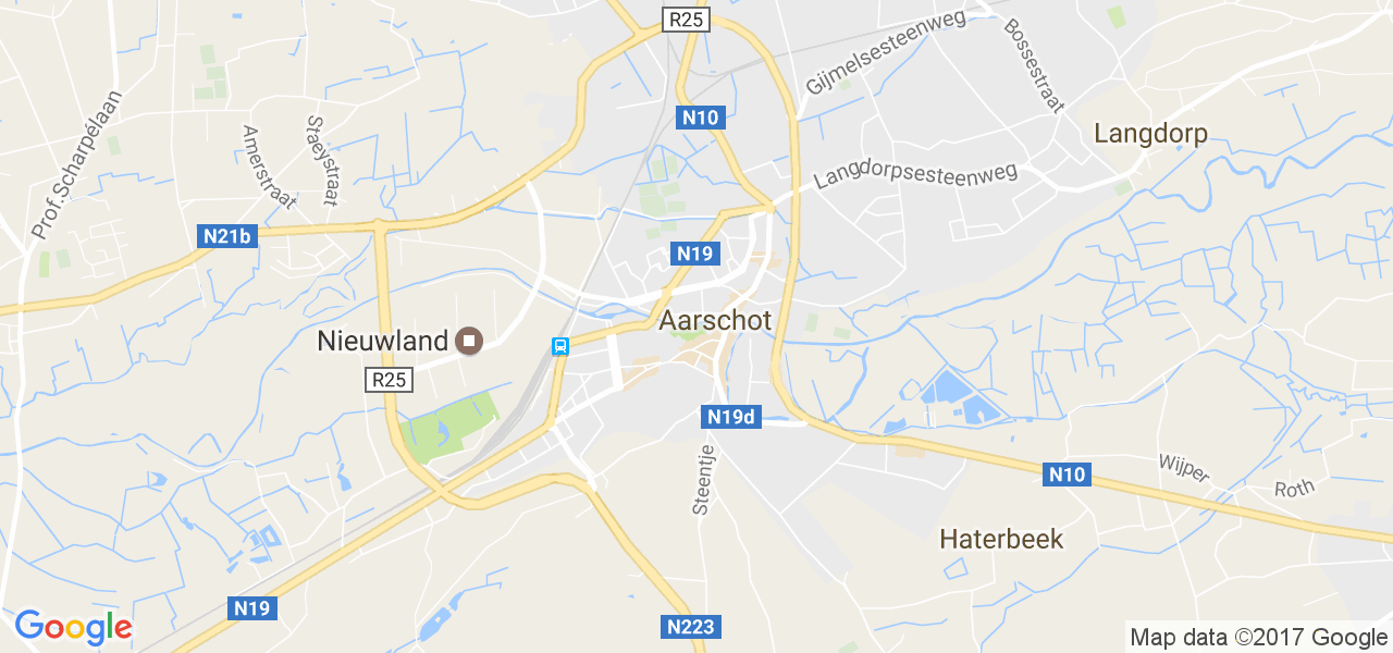 map de la ville de Aarschot