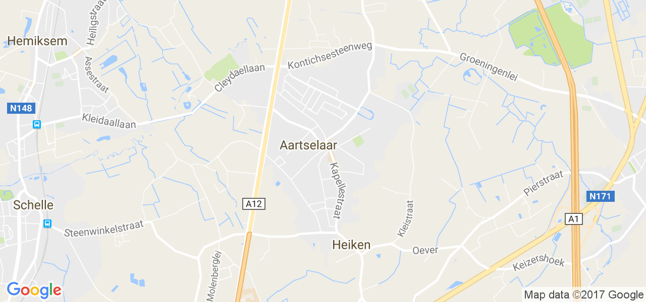 map de la ville de Aartselaar