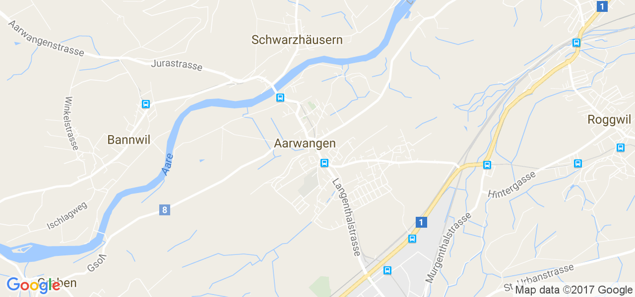 map de la ville de Aarwangen