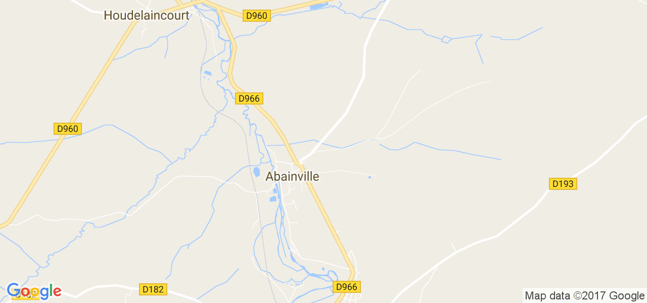 map de la ville de Abainville