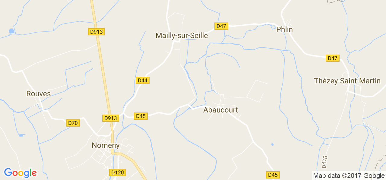 map de la ville de Abaucourt