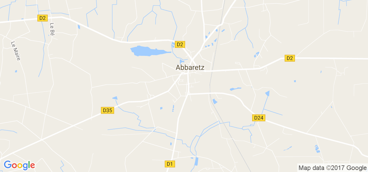 map de la ville de Abbaretz