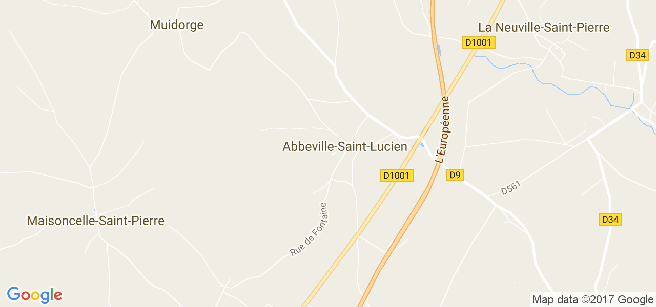 map de la ville de Abbeville-Saint-Lucien