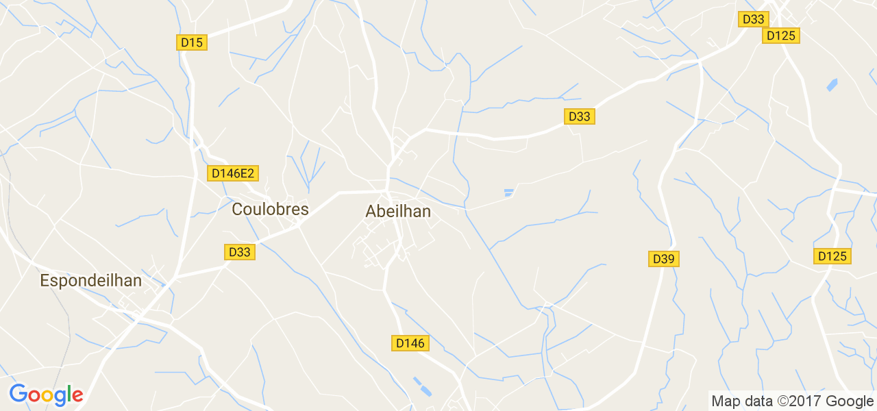 map de la ville de Abeilhan