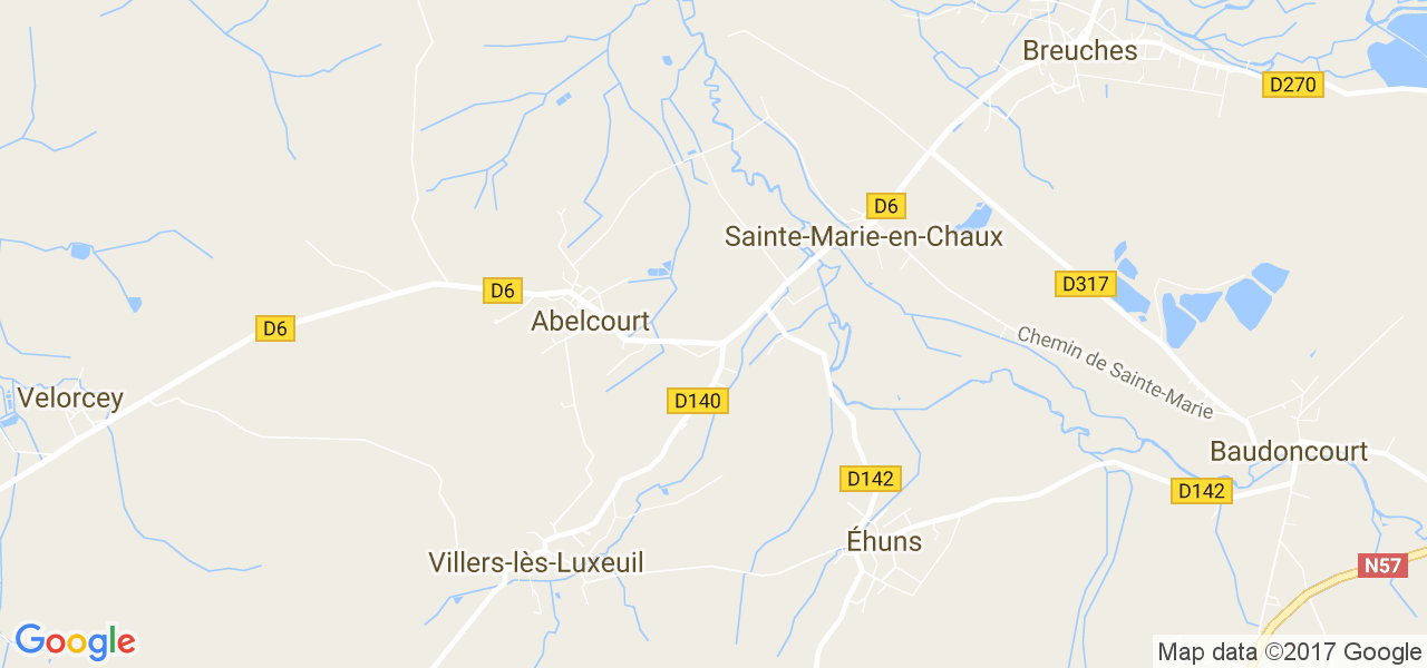 map de la ville de Abelcourt