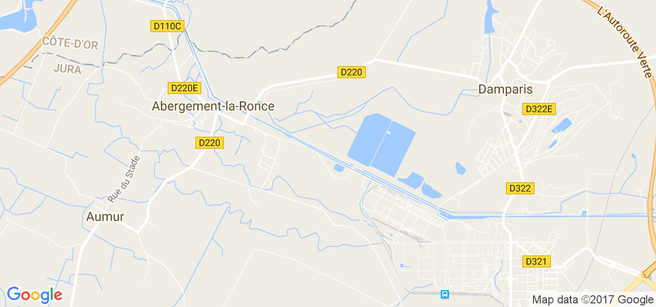 map de la ville de Abergement-la-Ronce