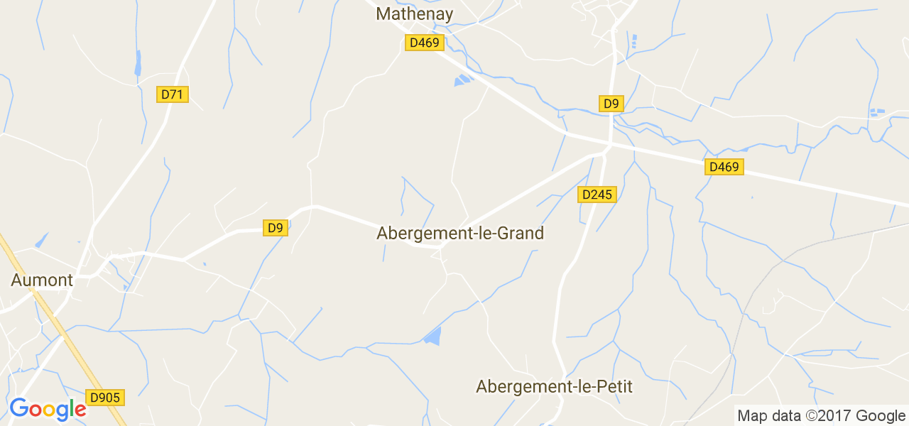 map de la ville de Abergement-le-Grand