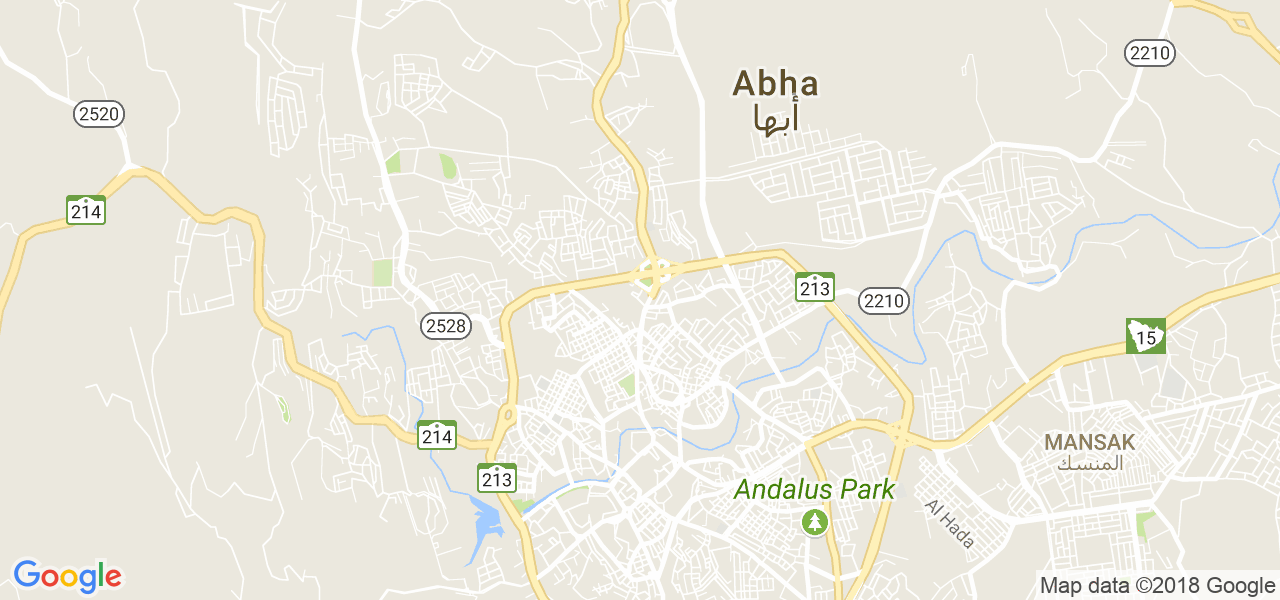 map de la ville de Abha