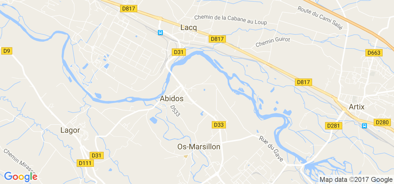 map de la ville de Abidos