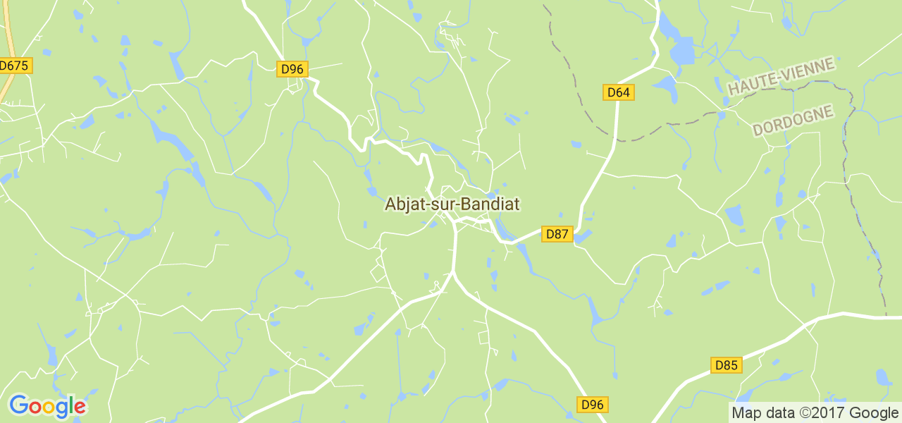 map de la ville de Abjat-sur-Bandiat