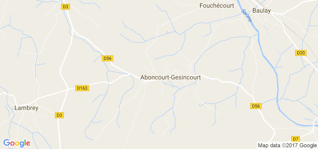 map de la ville de Aboncourt-Gesincourt