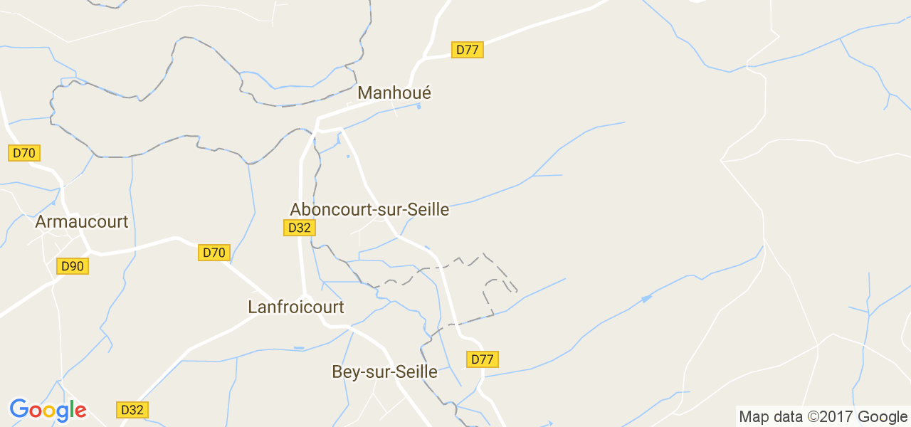 map de la ville de Aboncourt-sur-Seille