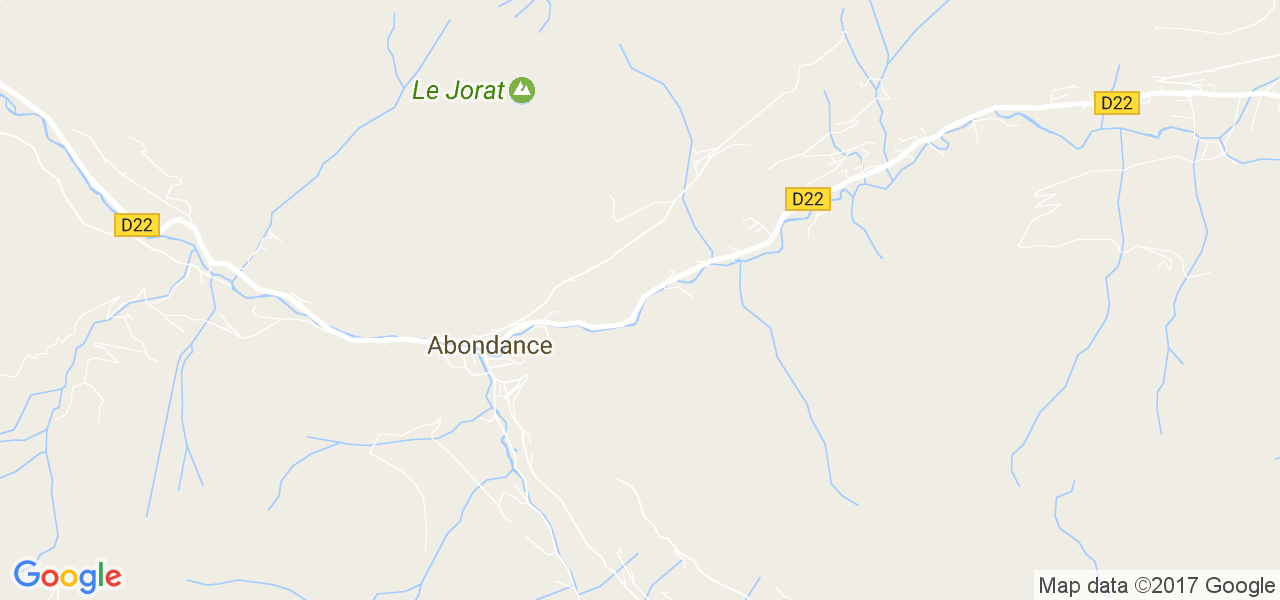 map de la ville de Abondance