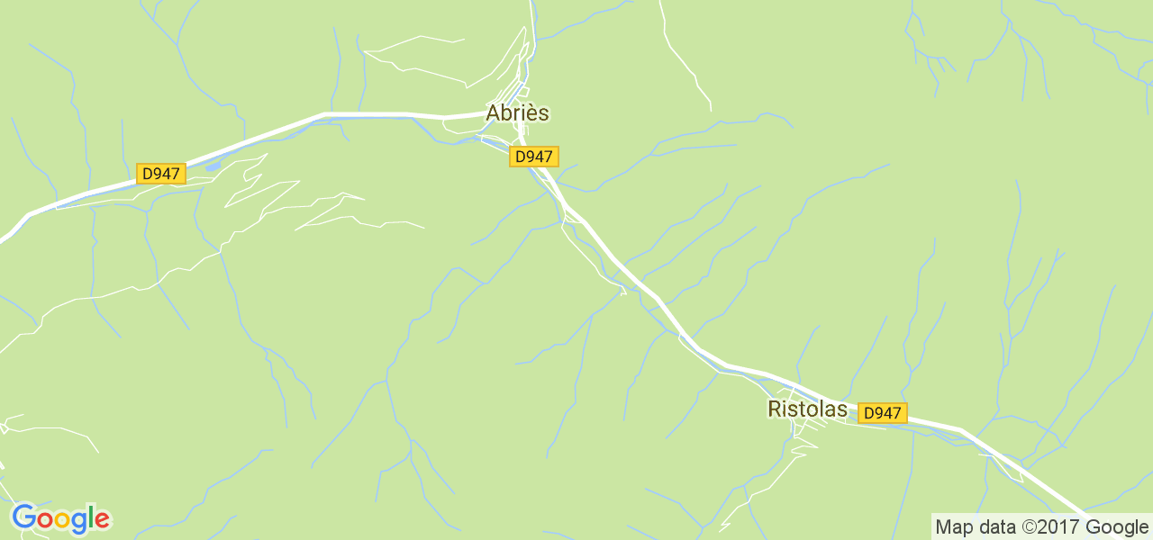 map de la ville de Abriès