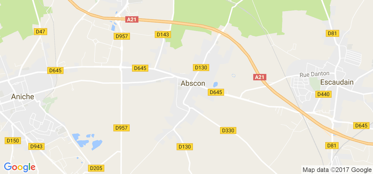 map de la ville de Abscon