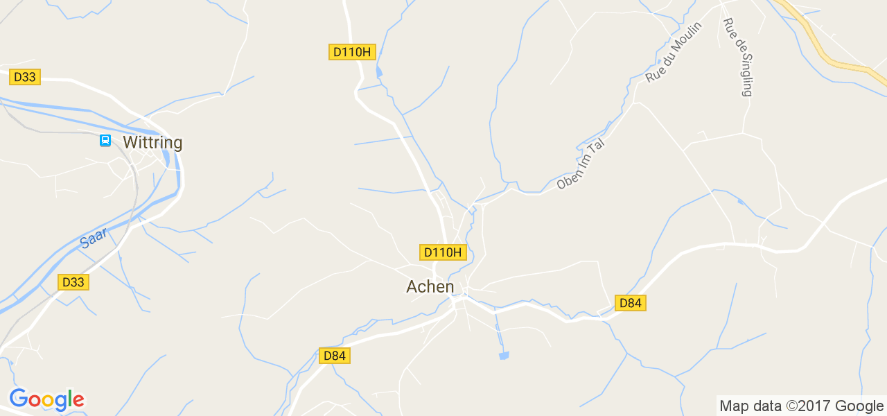 map de la ville de Achen