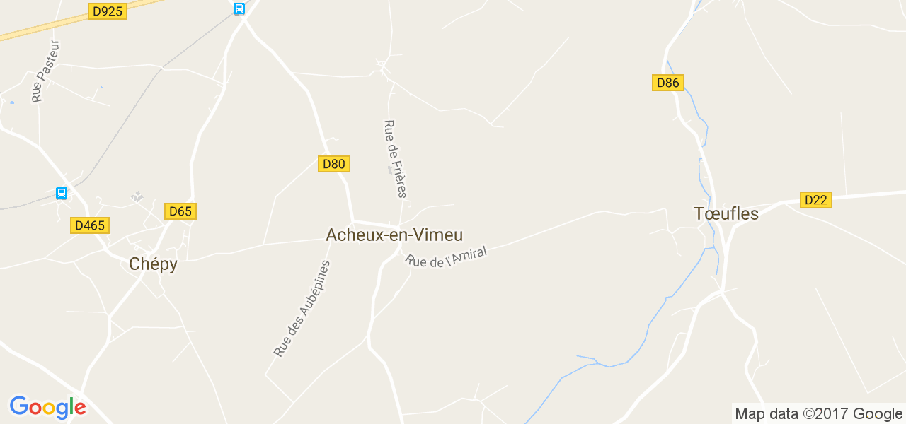 map de la ville de Acheux-en-Vimeu