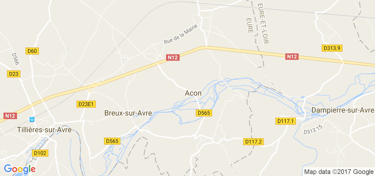 map de la ville de Acon