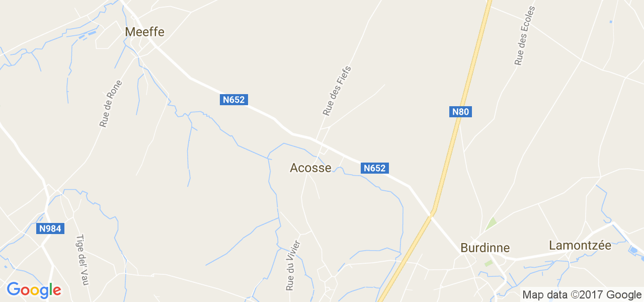 map de la ville de Acosse