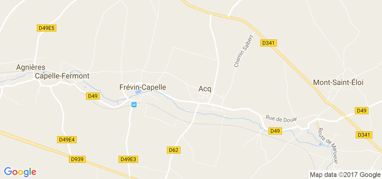 map de la ville de Acq