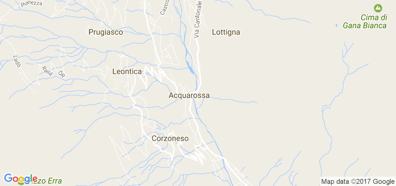 map de la ville de Acquarossa