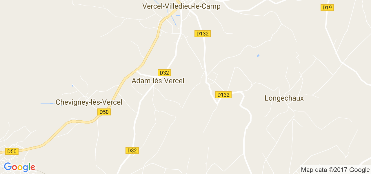 map de la ville de Adam-lès-Vercel