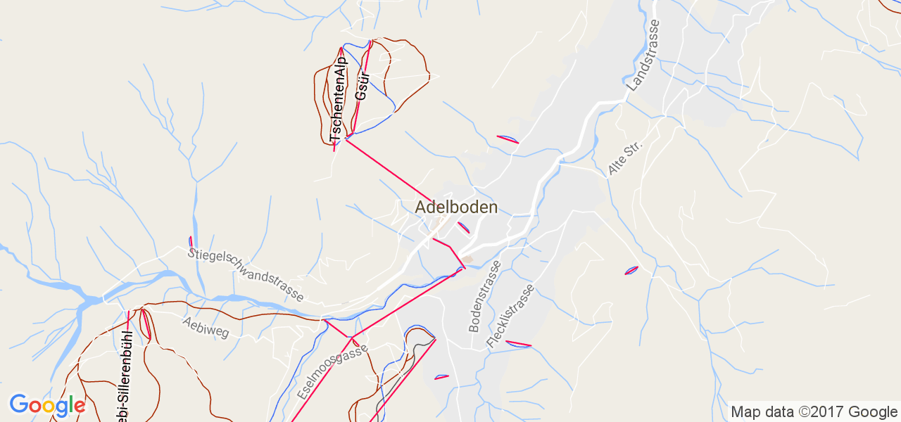 map de la ville de Adelboden