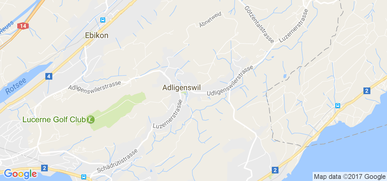 map de la ville de Adligenswil