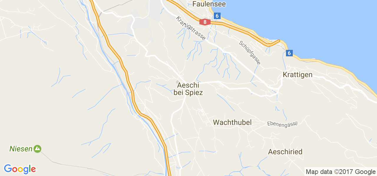 map de la ville de Aeschi bei Spiez