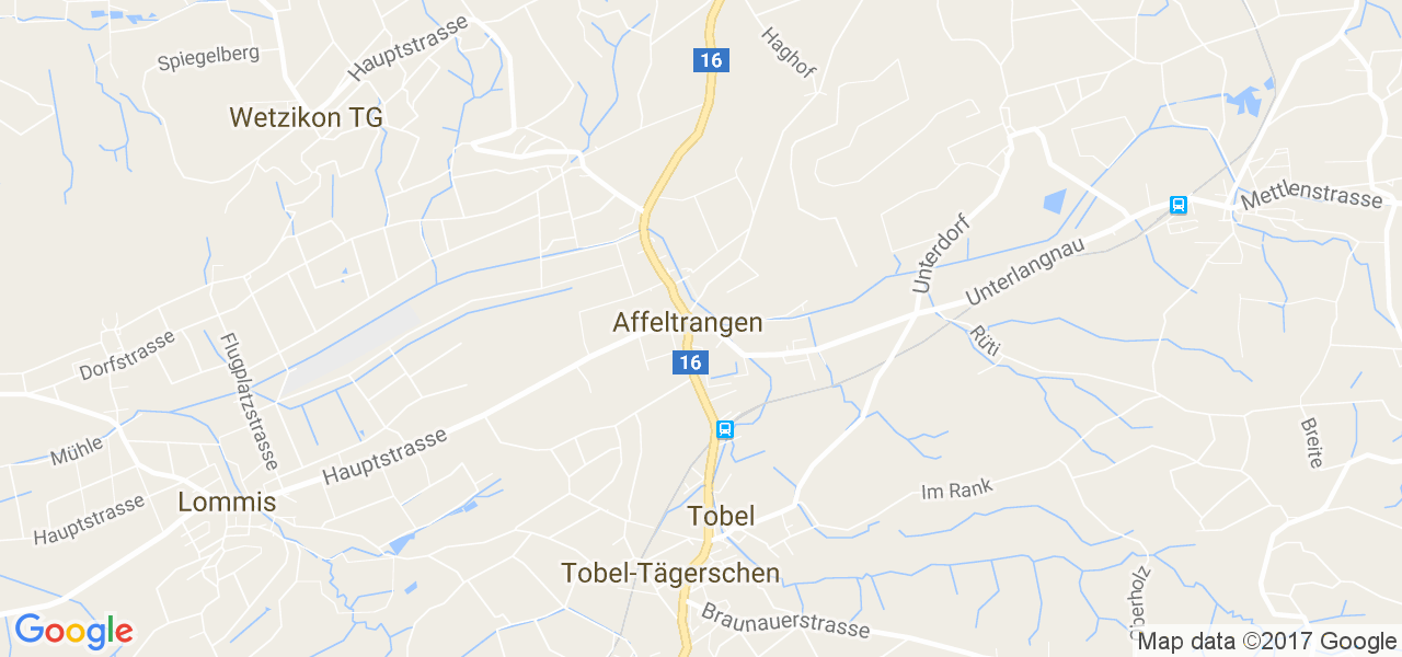 map de la ville de Affeltrangen