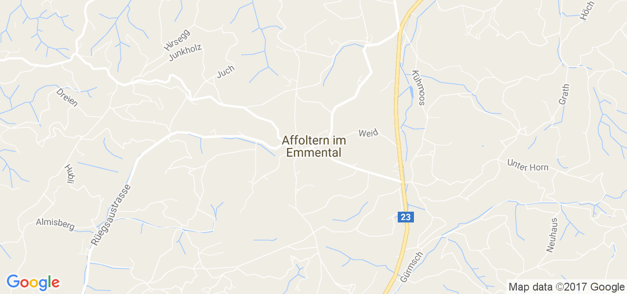 map de la ville de Affoltern im Emmental