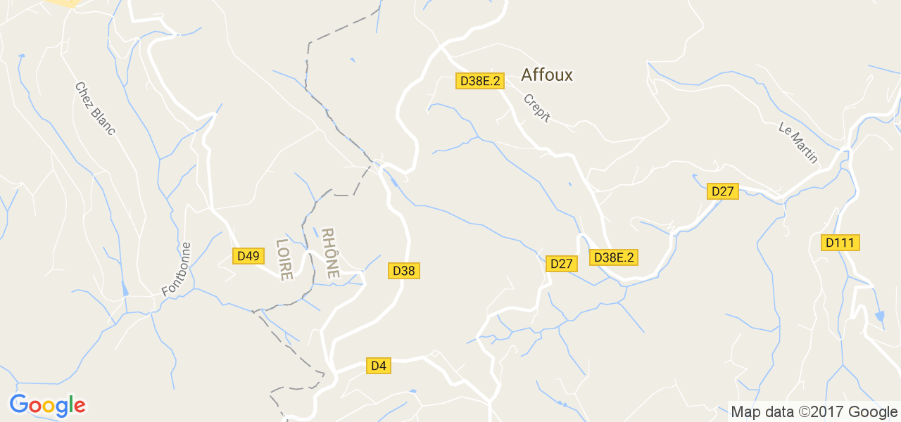 map de la ville de Affoux