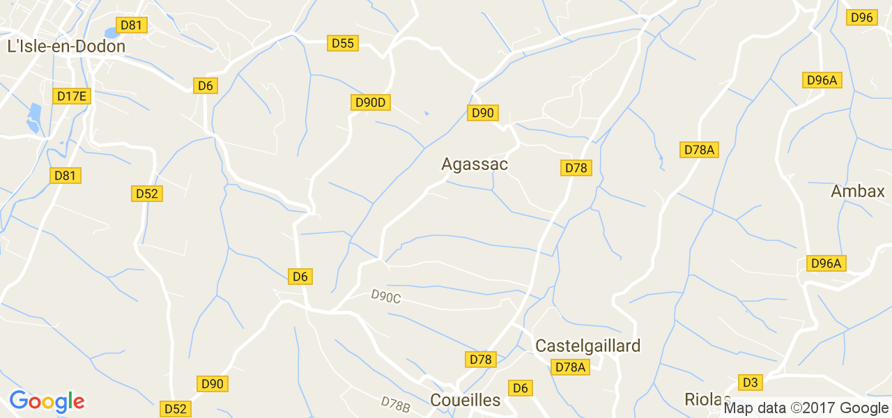 map de la ville de Agassac