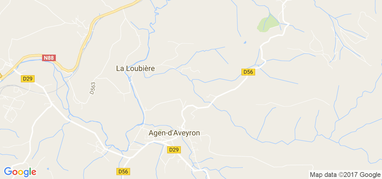 map de la ville de Agen-d'Aveyron