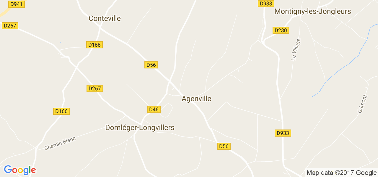 map de la ville de Agenville