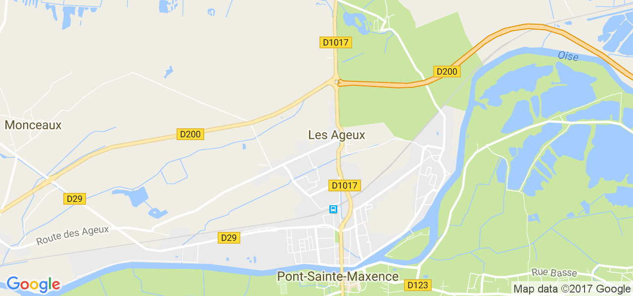 map de la ville de Ageux