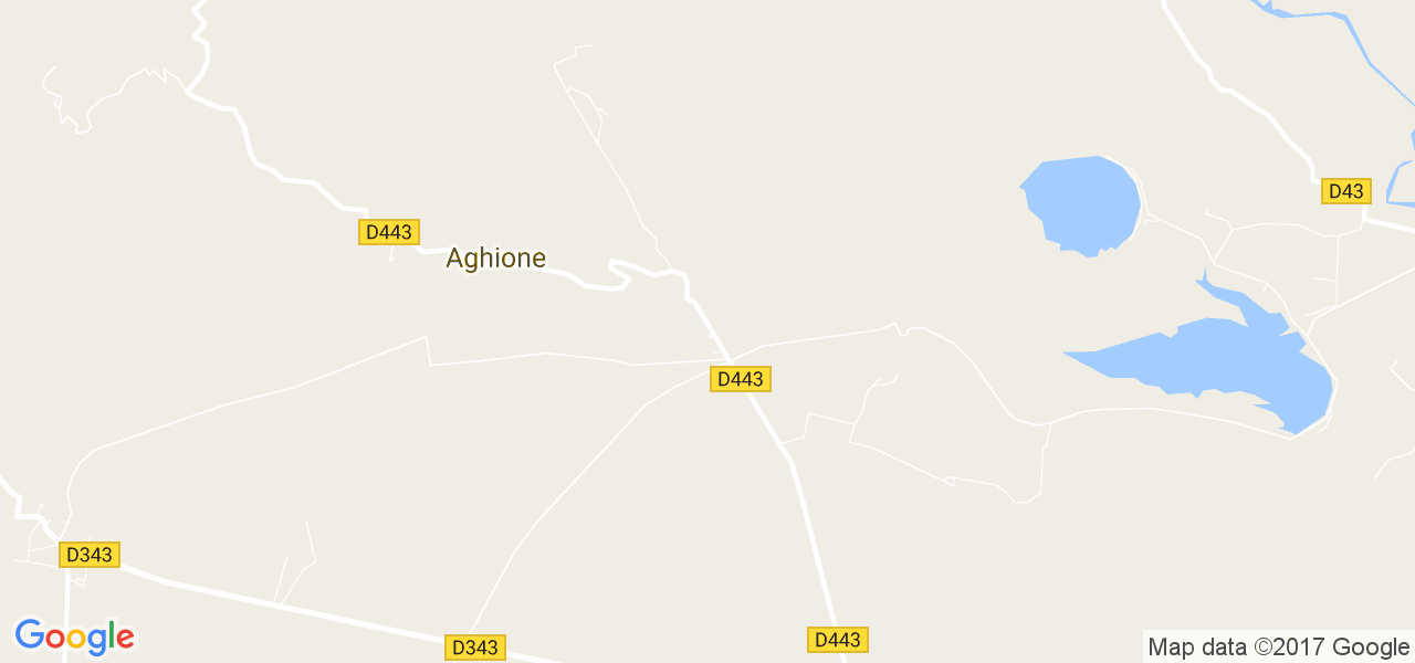 map de la ville de Aghione