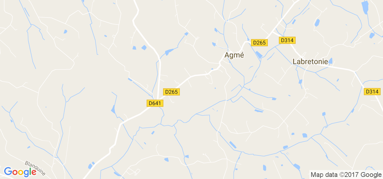 map de la ville de Agmé