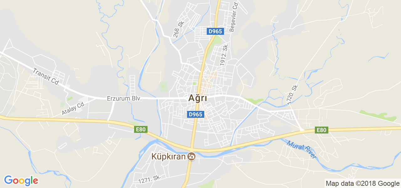 map of the city of Agri