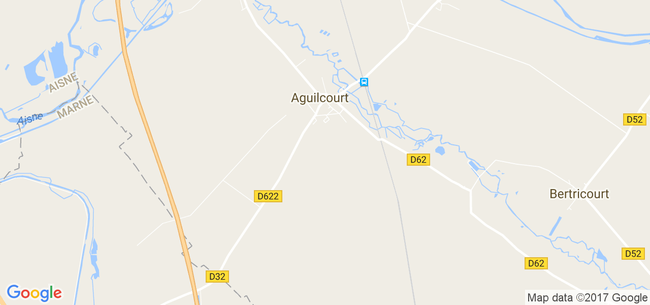 map de la ville de Aguilcourt