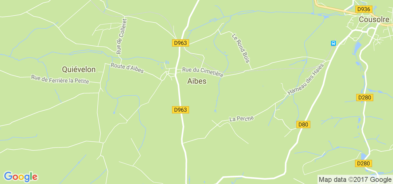 map de la ville de Aibes