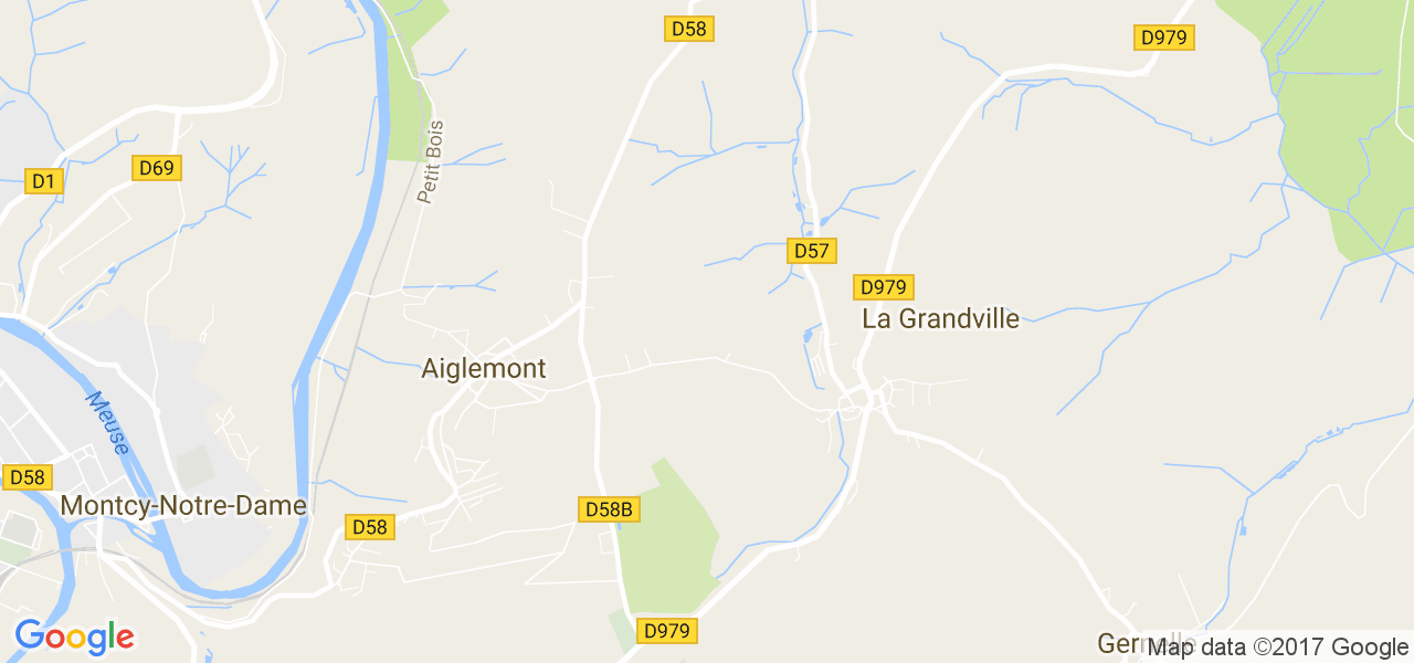 map de la ville de Aiglemont