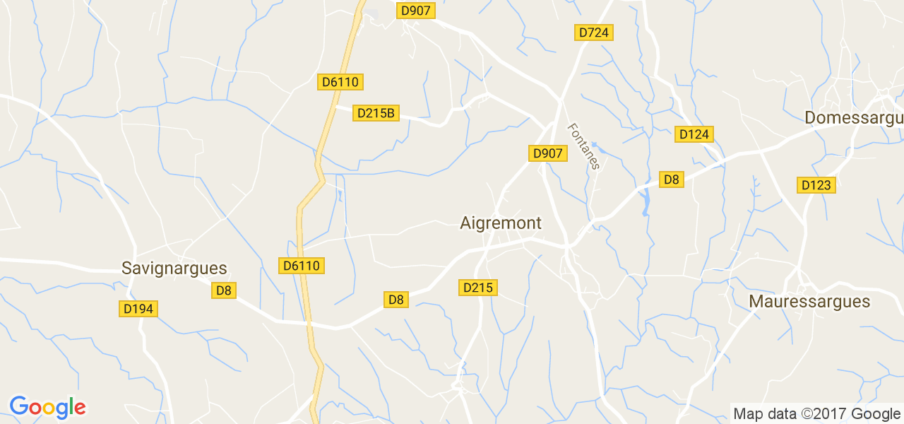 map de la ville de Aigremont