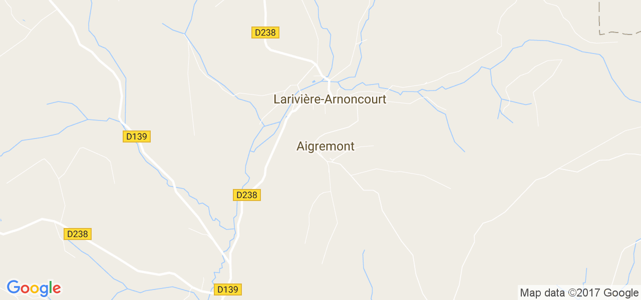 map de la ville de Aigremont