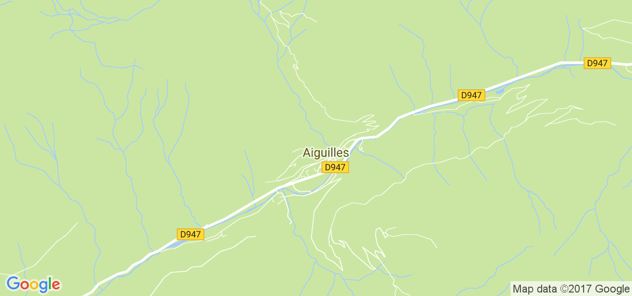 map de la ville de Aiguilles