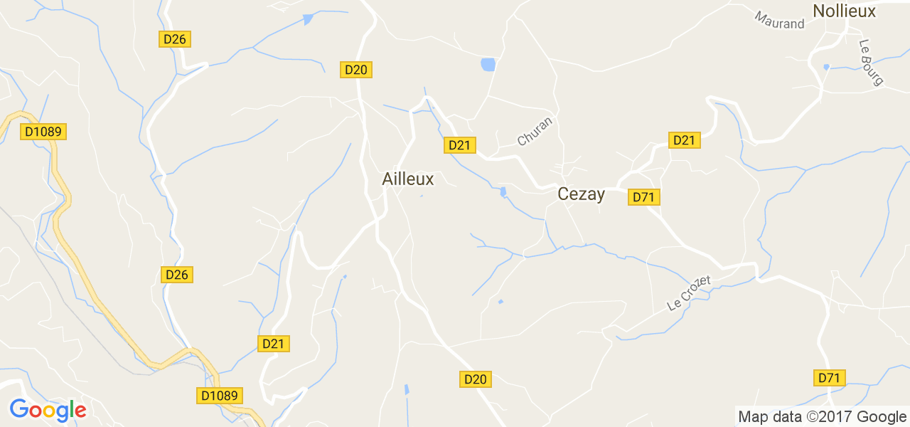 map de la ville de Ailleux